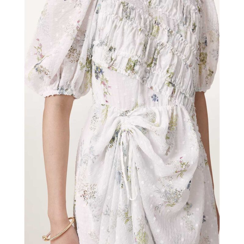 AllSaints Serene Floral Print Midi Dress image number 2